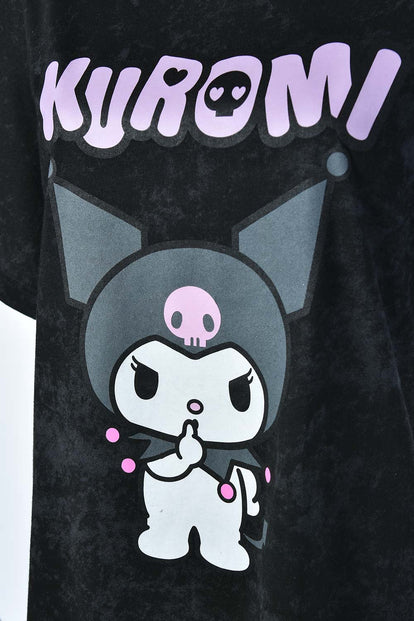  CAMISETA DE MY MELODY & KUROMI REGULAR FIT PARA MUJER