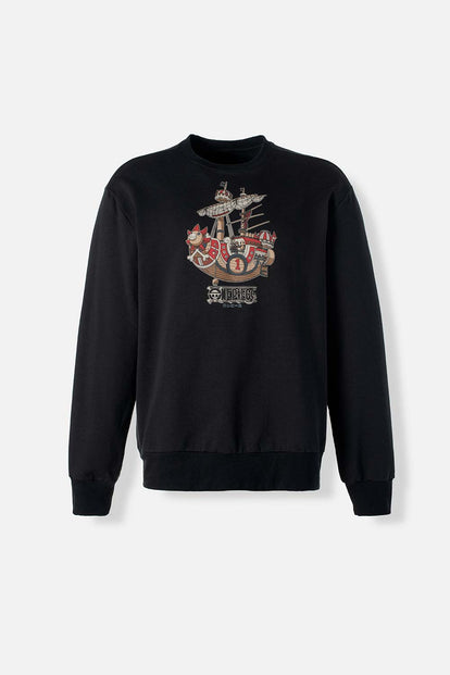  BUZO DE ONE PIECE CERRADO NEGRO PARA HOMBRE