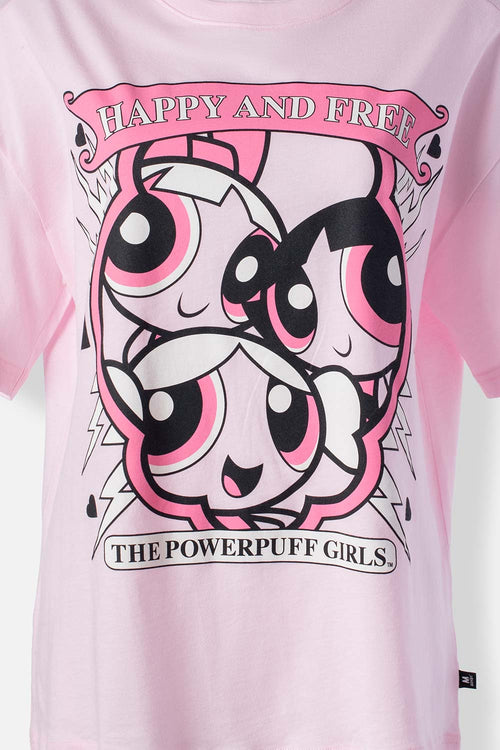 Card slide image -  CAMISETA DE LAS CHICAS SUPERPODEROSAS ROSADA PARA MUJER