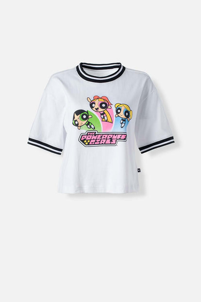  CAMISETA DE POWERPUFF GIRLS BOXY FIT PARA MUJER