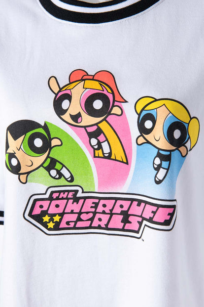  CAMISETA DE POWERPUFF GIRLS BOXY FIT PARA MUJER