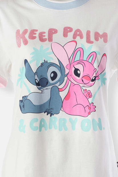  CAMISETA DE STITCH REGULAR FIT PARA MUJER