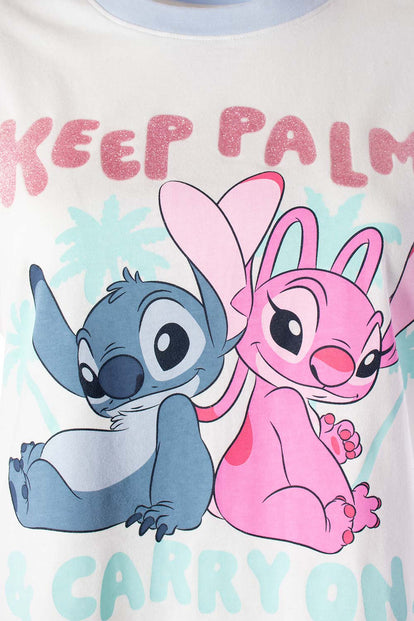  CAMISETA DE STITCH REGULAR FIT PARA MUJER