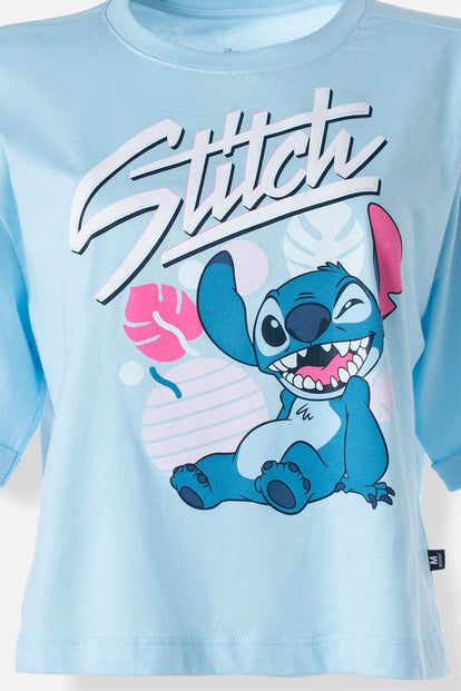  CAMISETA DE STITCH BOXY FIT PARA MUJER