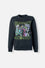 BUZO VILLANAS DISNEY NEGRO ESTAMPADO EN FRENTE PARA MUJER