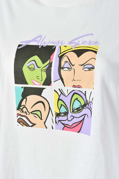 CAMISETA VILLANAS DISNEY BOXY FIT PARA MUJER