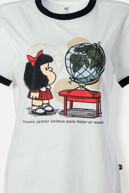  CAMISETA DE MAFALDA SLIM FIT PARA MUJER