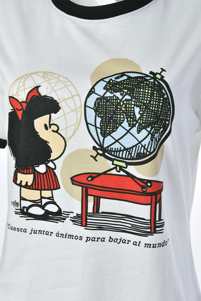  CAMISETA DE MAFALDA SLIM FIT PARA MUJER
