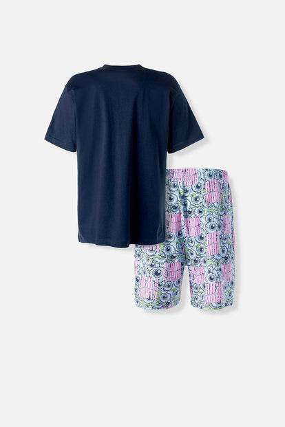  PIJAMA DE RICK Y MORTY DE PANTALÓN CORTO MULTICOLOR PARA HOMBRE