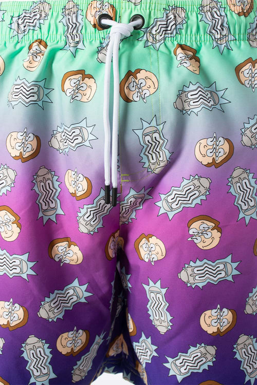 Card slide image -  PANTALONETA DE BAÑO DE RICK Y MORTY MULTICOLOR PARA HOMBRE