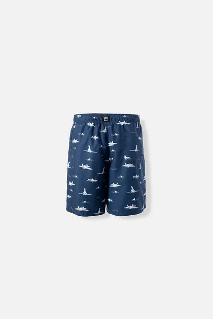  PANTALONETA DE BAÑO DE LOS SIMPSONS CON CORDÓN AZUL PARA HOMBRE