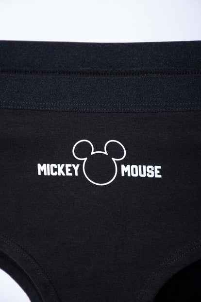  PACK X2 PANTIES DE MICKEY MOUSE NEGRO Y BLANCO PARA MUJER