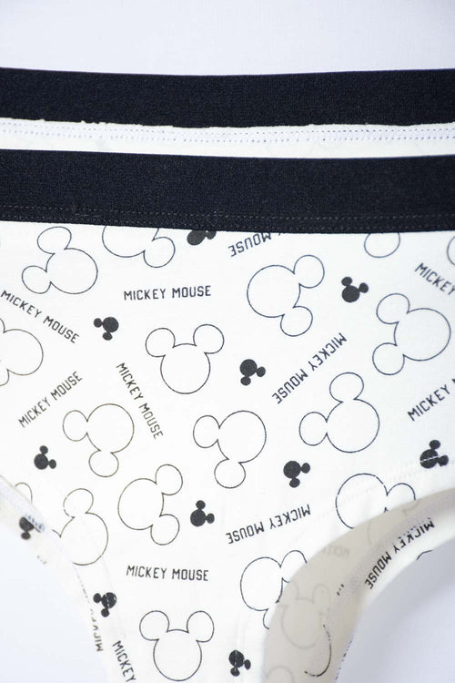 Card slide image -  PACK X2 PANTIES DE MICKEY MOUSE NEGRO Y BLANCO PARA MUJER