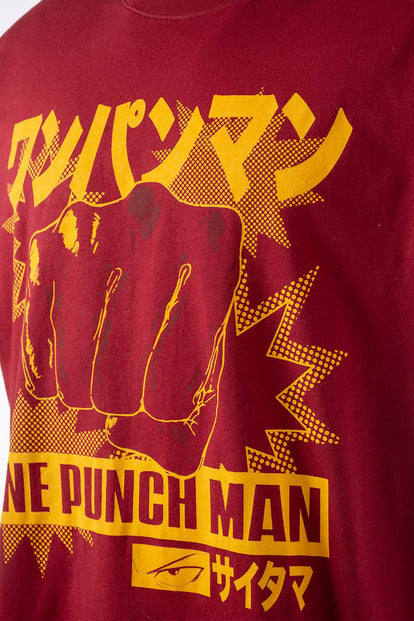  CAMISETA DE ONE PUNCH MAN RELAX FIT PARA HOMBRE