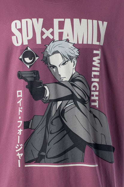  CAMISETA DE SPY X FAMILY OVERSIZED FIT PARA HOMBRE
