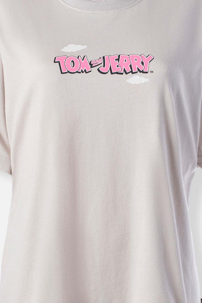  CAMISETA DE TOM Y JERRY REGULAR FIT PARA MUJER