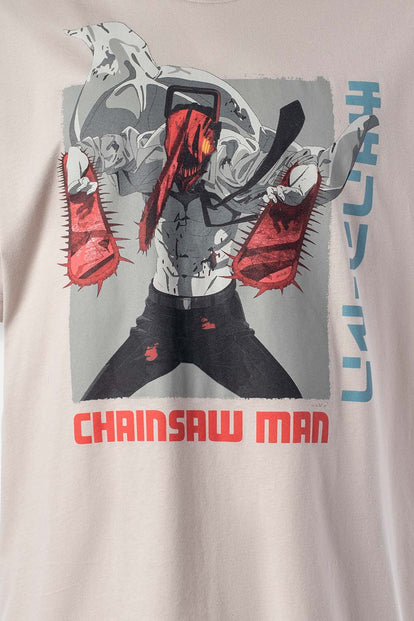  CAMISETA DE CHAINSAW MAN RELAX FIT PARA HOMBRE