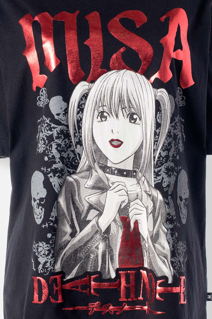  CAMISETA DE DEATH NOTE OVERSIZED FIT PARA MUJER