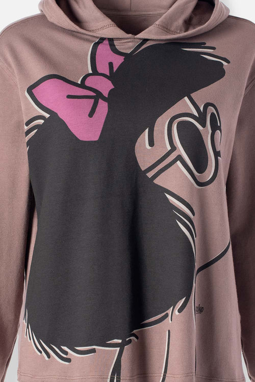 Card slide image -  BUZO DE MAFALDA CON CAPUCHA PARA MUJER