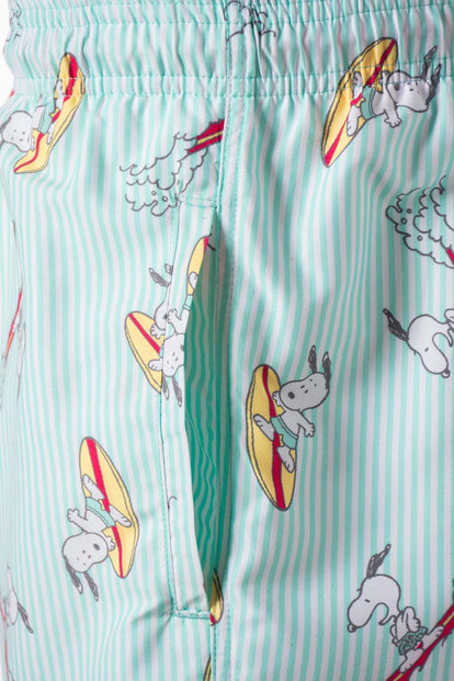  PANTALONETA DE BAÑO DE SNOOPY AZUL PARA HOMBRE