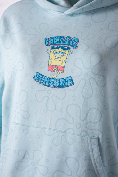  BUZO DE BOB ESPONJA CON CAPUCHA PARA MUJER