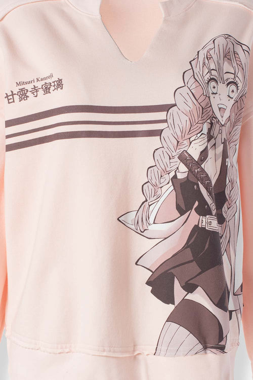 Card slide image -  BUZO DE DEMON SLAYER OVERSIZED FIT PARA MUJER