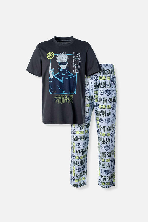 Card slide image -  PIJAMA DE JUJUTSU KAISEN DE PANTALON LARGO PARA HOMBRE