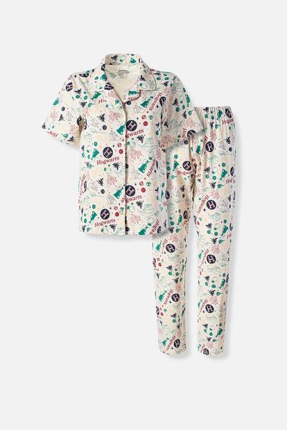  PIJAMA DE HARRY POTTER CON PANTALON LARGO PARA MUJER