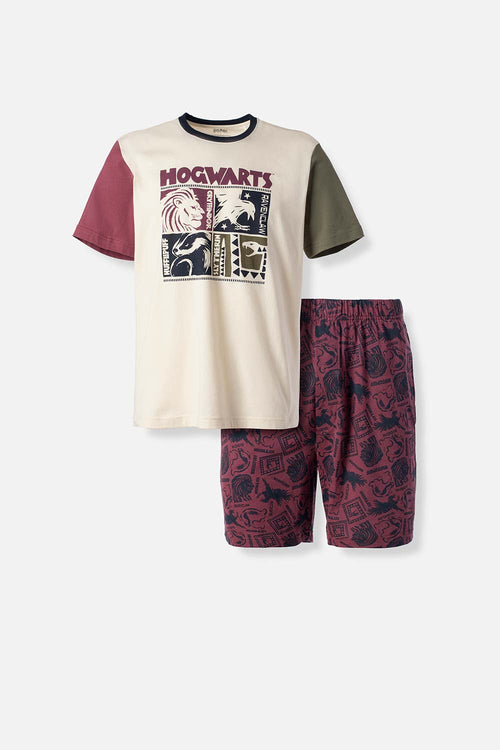 Card slide image -  PIJAMA DE HARRY POTTER CON PANTALON CORTO PARA HOMBRE