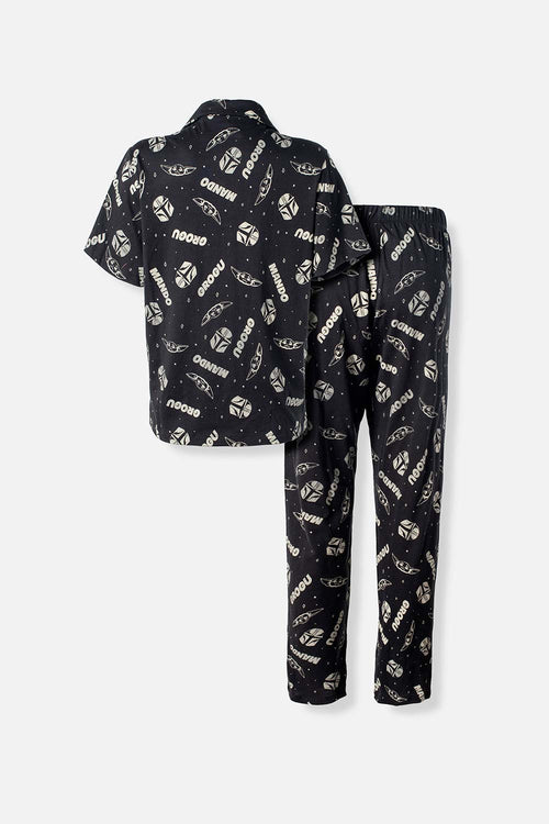 Card slide image -  PIJAMA DE MANDALORIAN CON PANTALON LARGO PARA MUJER