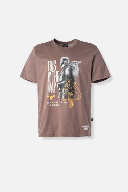  CAMISETA DE MANDALORIAN REGULAR FIT PARA HOMBRE