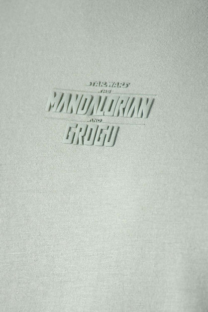  CAMISETA DE MANDALORIAN REGULAR FIT VERDE PARA HOMBRE