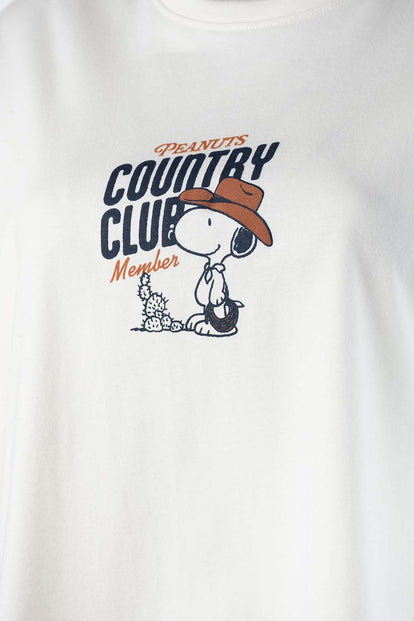  CAMISETA DE SNOOPY OVERSIZED FIT PARA MUJER