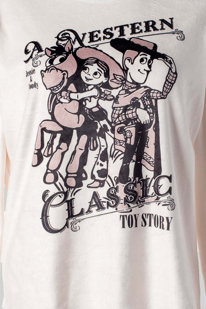  PIJAMA DE TOY STORY CON PANTALON LARGO PARA MUJER