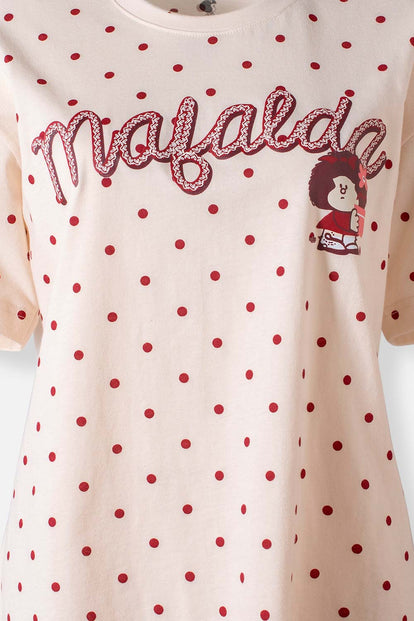  CAMISETA DE MAFALDA RELAX FIT PARA MUJER