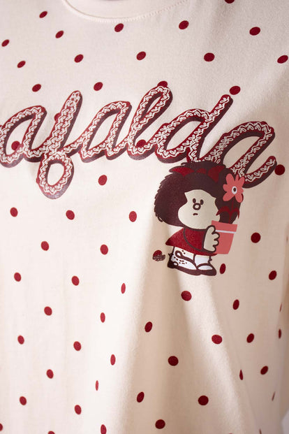  CAMISETA DE MAFALDA RELAX FIT PARA MUJER