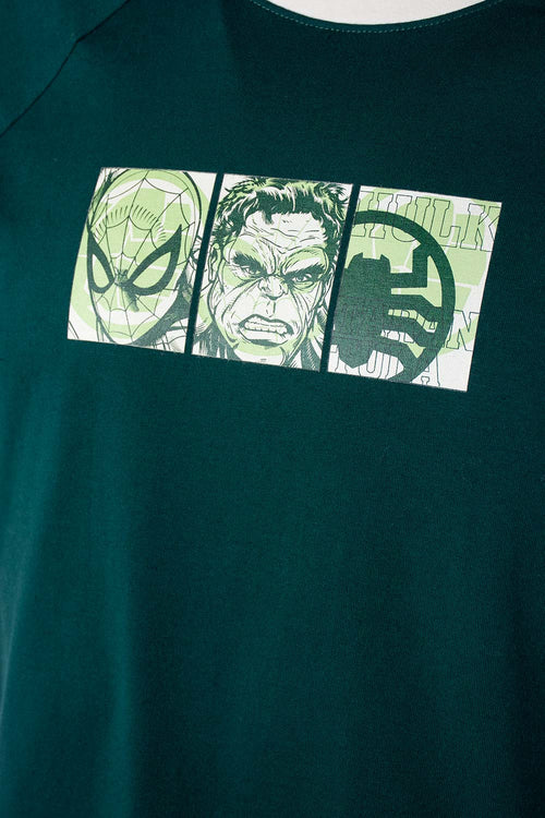 Card slide image -  CAMISETA DE SPIDERMAN VERDE REGULAR FIT PARA HOMBRE