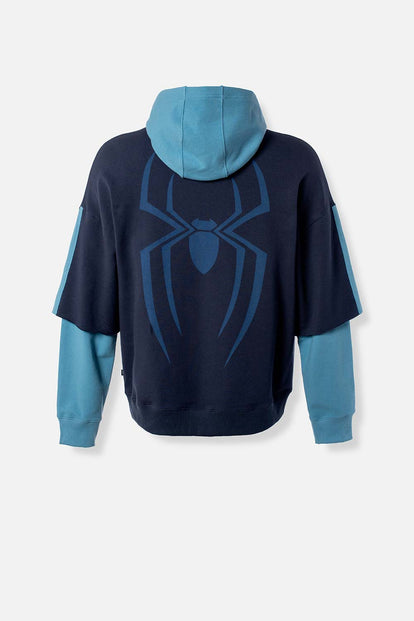  BUZO DE SPIDERMAN CON CAPUCHA PARA HOMBRE