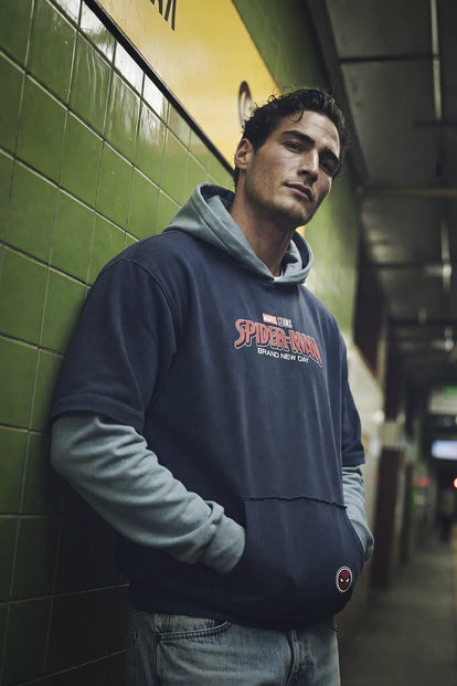  BUZO DE SPIDERMAN CON CAPUCHA PARA HOMBRE