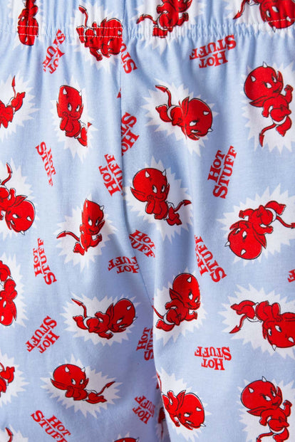  PIJAMA DE HOT STUFF CON PANTALON CORTO PARA HOMBRE