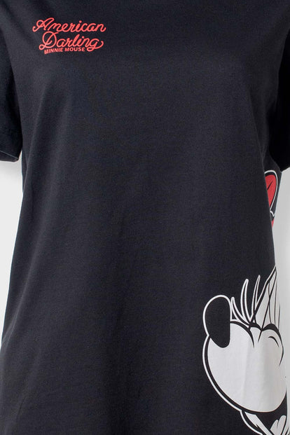  CAMISETA DE MINNIE MOUSE REGULAR FIT PARA MUJER