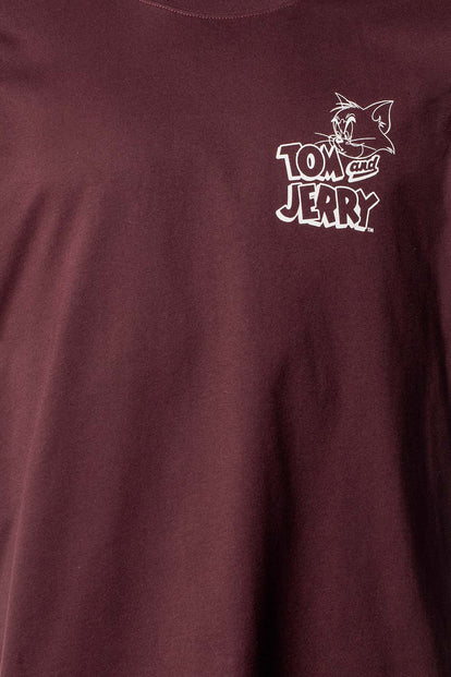  CAMISETA DE TOM Y JERRY REGULAR FIT PARA HOMBRE