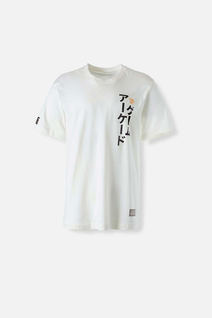  CAMISETA MOVIES MARFIL DE MANGA CORTA UNISEX
