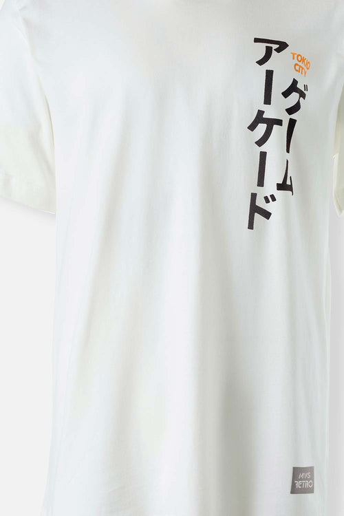 Card slide image -  CAMISETA MOVIES MARFIL DE MANGA CORTA UNISEX