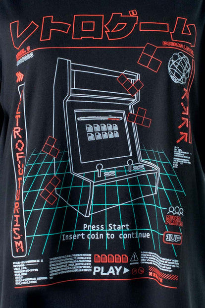  CAMISETA MOVIES NEGRA DE MANGA CORTA UNISEX