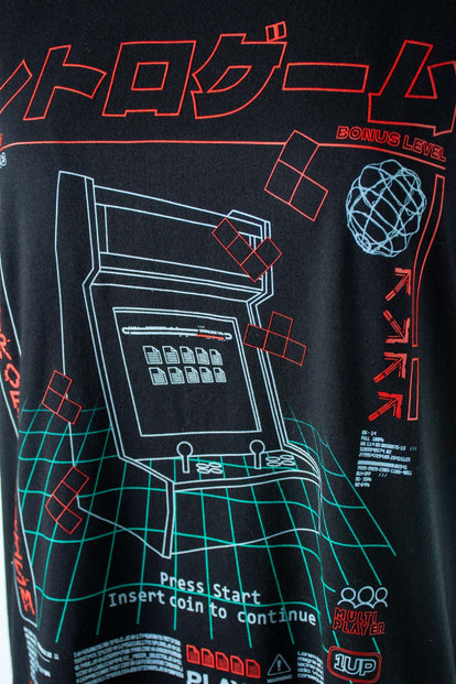  CAMISETA MOVIES NEGRA DE MANGA CORTA UNISEX
