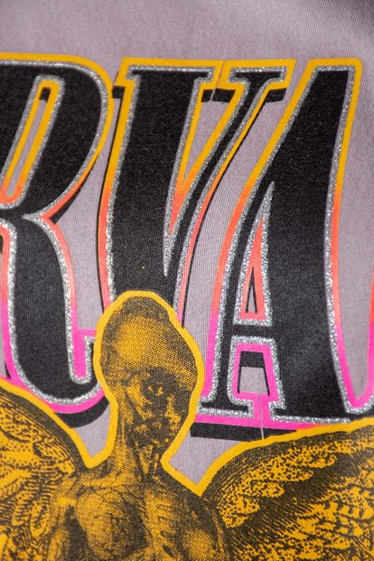  CAMISETA DE NIRVANA RELAX FIT PARA MUJER