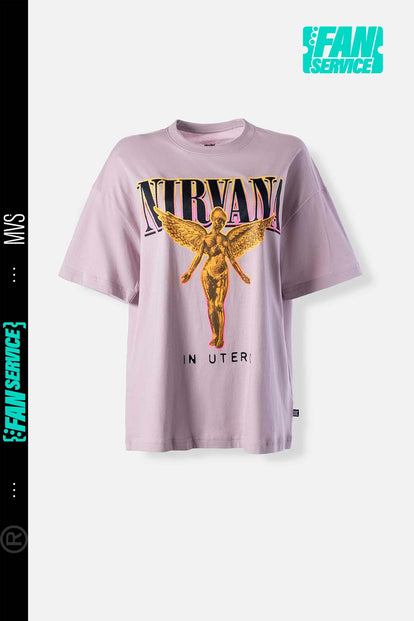  CAMISETA DE NIRVANA RELAX FIT PARA MUJER