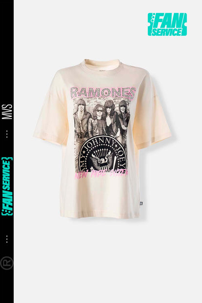  CAMISETA DE RAMONES REGULAR FIT PARA MUJER