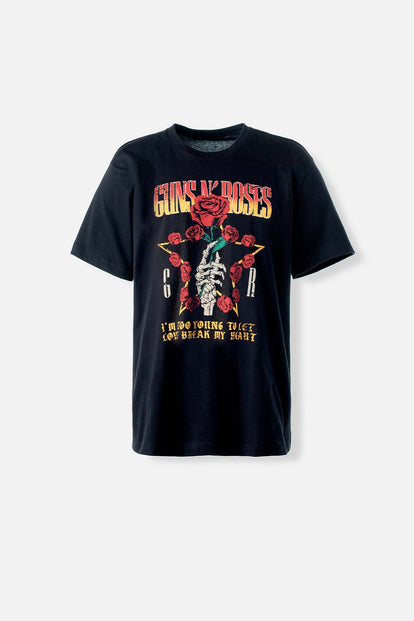  CAMISETA DE GUNS N´ROSES REGULAR FIT PARA HOMBRE